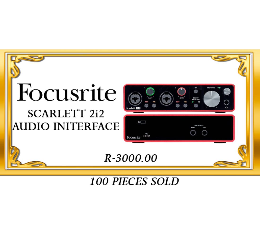 Focusrite scarlett 2i2 gen 3 audio interface